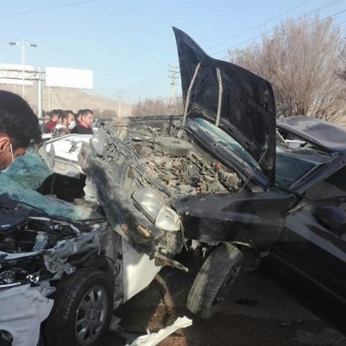 فیلم لحظه تصادف و کشته شدن تصویر بردار باشگاه خبرنگاران جوان در جاده صدرا-شیراز