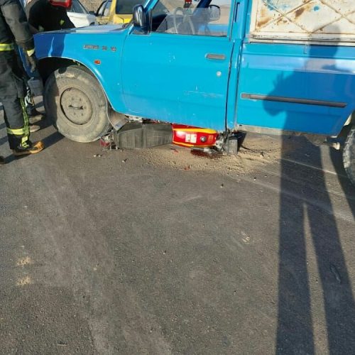 تصادف مرگبار یک تریلی با چند خودرو در جاده سیاخ-شیراز+عکس