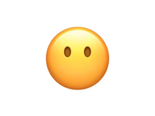 this emoji without a mouth represents silence but weve seen people use it to convey confusion or angst 768x576 1