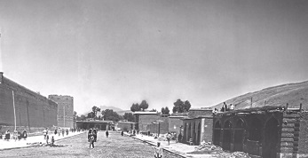 عکس قدیمی خیابان پشت ارگ کریمخانى شیراز در سال ۱۳۰۸