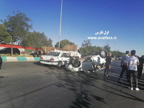 تصادف امروز بلوار حسابی شیراز 3