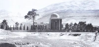 عکس دیده نشده آرامگاه سعدی در شیراز دهه ۳۰ خورشیدی