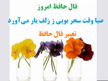 فال حافظ امروز ۲ آبان با تفسیر دقیق و زیبا/ صبا وقت سحر بویی ز زلف یار می‌آورد
