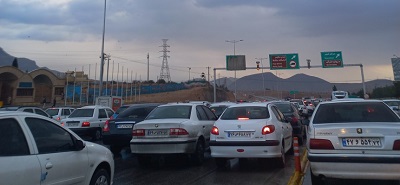 ترافیک سنگین محور مرودشت شیراز 2