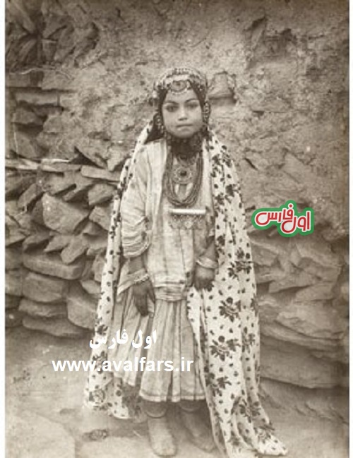 عکس دختر جوان شیرازی در دوران قاجار