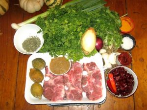 Ghormeh Sabzi ingredients