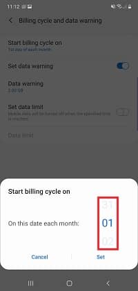 Service How do I check data usage on my Samsung Galaxy device 5