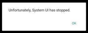System UI متوقف شده است