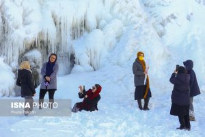 آبشار یخی گنجنامه همدان 15