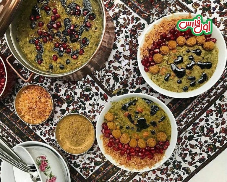آش انار شیرازی شب یلدا 1