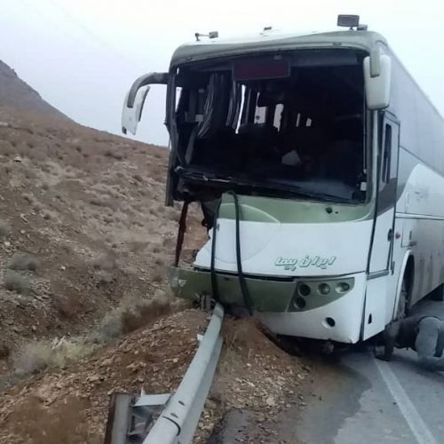 حادثه خونین اتوبوس در جاده بوانات به هرات