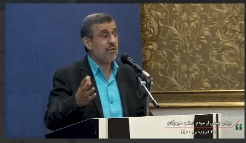  محمود احمدی‌نژاد: کرونا آمده ، مردم مقصرند!