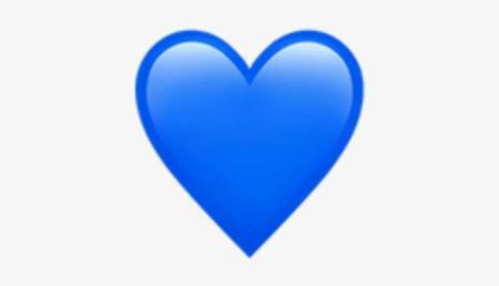 ایموجی قلب آبی Blue Heart 2