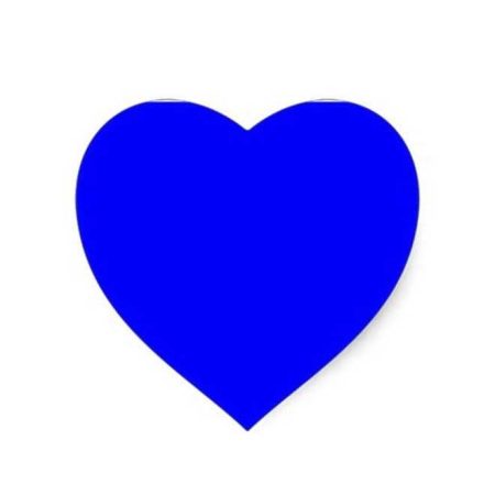 ایموجی قلب آبی Blue Heart 3