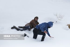 بارش برف در شش پیر سپیدان فارس 26