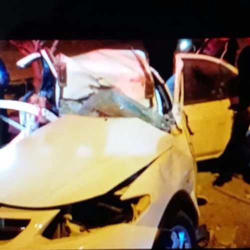 تصادف مرگبار یک خودرو سواری در لامرد فارس