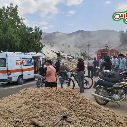 انفجار مهیب و مرگبار دو خانه مسکونی در جهرم+فیلم