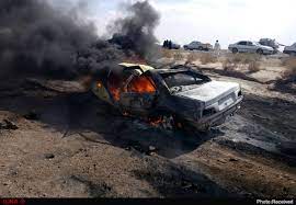 ۸ سرنشین یک خودرو در جاده جهرم – شیراز جزغاله شدند