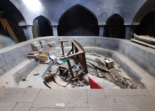 تخریب باور نکردنی یک حمام تاریخی توسط عوامل یک سریال تلویزیونی