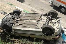 سقوط مرگبار خودروی ۲۰۶ به دره‌ در جاده قلات شیراز