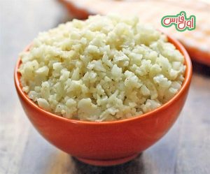طرز تهیه برنج گل کلم با مرغ 2