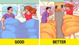 نحوه خوابیدن زن و شوهرها 2