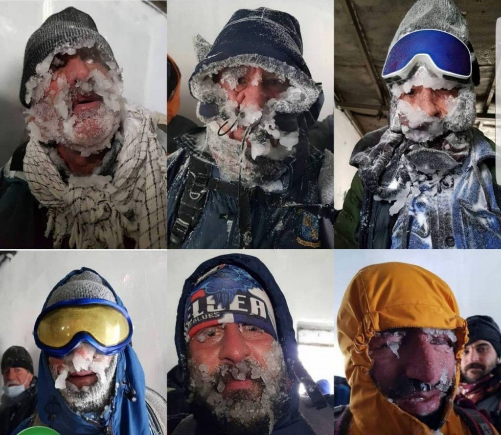 کوهنوردان یخ بسته تهرانی